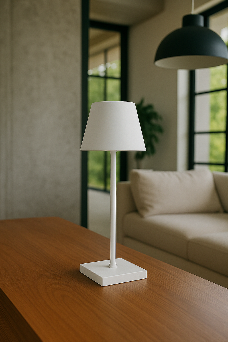 Elegante LED-Tischleuchte mit Akku